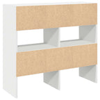 vidaXL Schuhregale 2 Stk. Stapelbar Weiß 89,5x30x40 cm