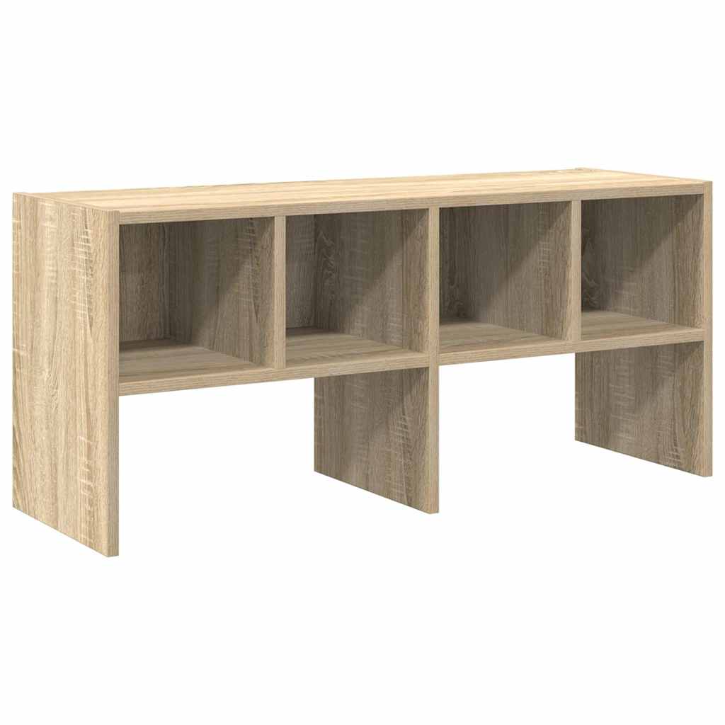 vidaXL Schuhregal Stapelbar Sonoma-Eiche 89,5x30x40 cm