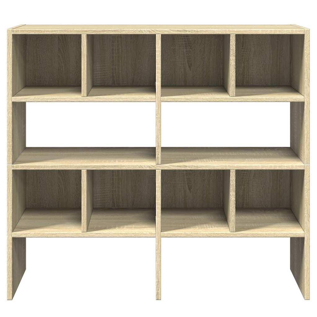 vidaXL Schuhregale 2 Stk. Stapelbar Sonoma-Eiche 89,5x30x40 cm
