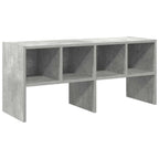 vidaXL Schuhregal Stapelbar Betongrau 89,5x30x40 cm