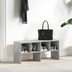 vidaXL Schuhregal Stapelbar Betongrau 89,5x30x40 cm