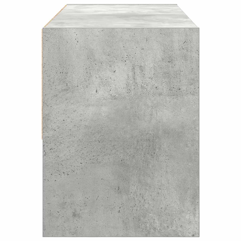 vidaXL Schuhregal Stapelbar Betongrau 89,5x30x40 cm