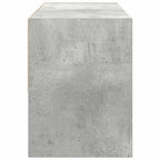 vidaXL Schuhregal Stapelbar Betongrau 89,5x30x40 cm
