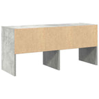 vidaXL Schuhregal Stapelbar Betongrau 89,5x30x40 cm