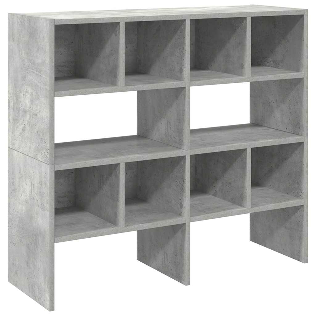 vidaXL Schuhregale 2 Stk. Stapelbar Betongrau 89,5x30x40 cm