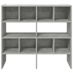 vidaXL Schuhregale 2 Stk. Stapelbar Betongrau 89,5x30x40 cm