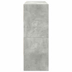 vidaXL Schuhregale 2 Stk. Stapelbar Betongrau 89,5x30x40 cm