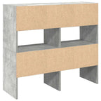 vidaXL Schuhregale 2 Stk. Stapelbar Betongrau 89,5x30x40 cm