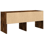 vidaXL Schuhregal Stapelbar Räuchereiche 89,5x30x40 cm