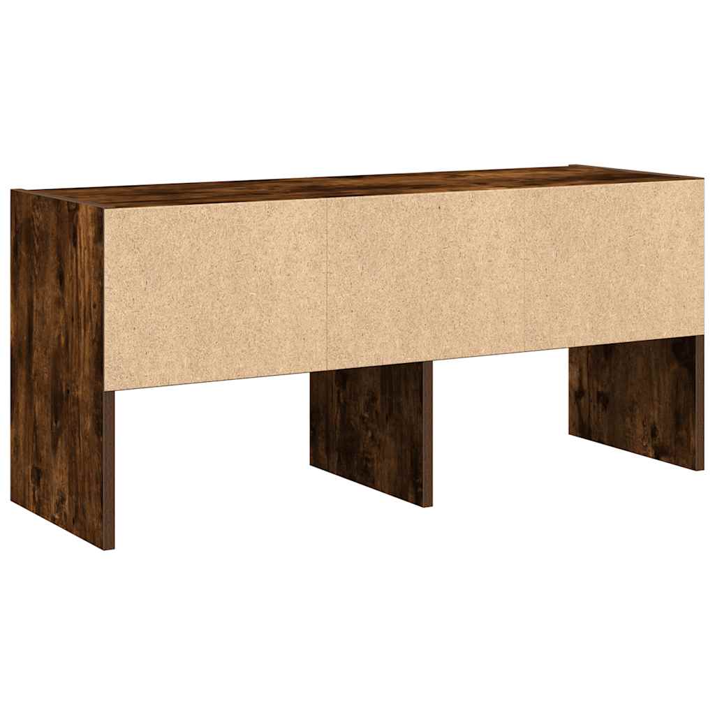 vidaXL Schuhregal Stapelbar Räuchereiche 89,5x30x40 cm