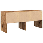 vidaXL Schuhregal Stapelbar Altholz-Optik 89,5x30x40 cm
