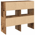 vidaXL Schuhregale 2 Stk. Stapelbar Altholz-Optik 89,5x30x40 cm