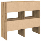 vidaXL Schuhregale 2 Stk. Stapelbar Artisan-Eiche 89,5x30x40 cm
