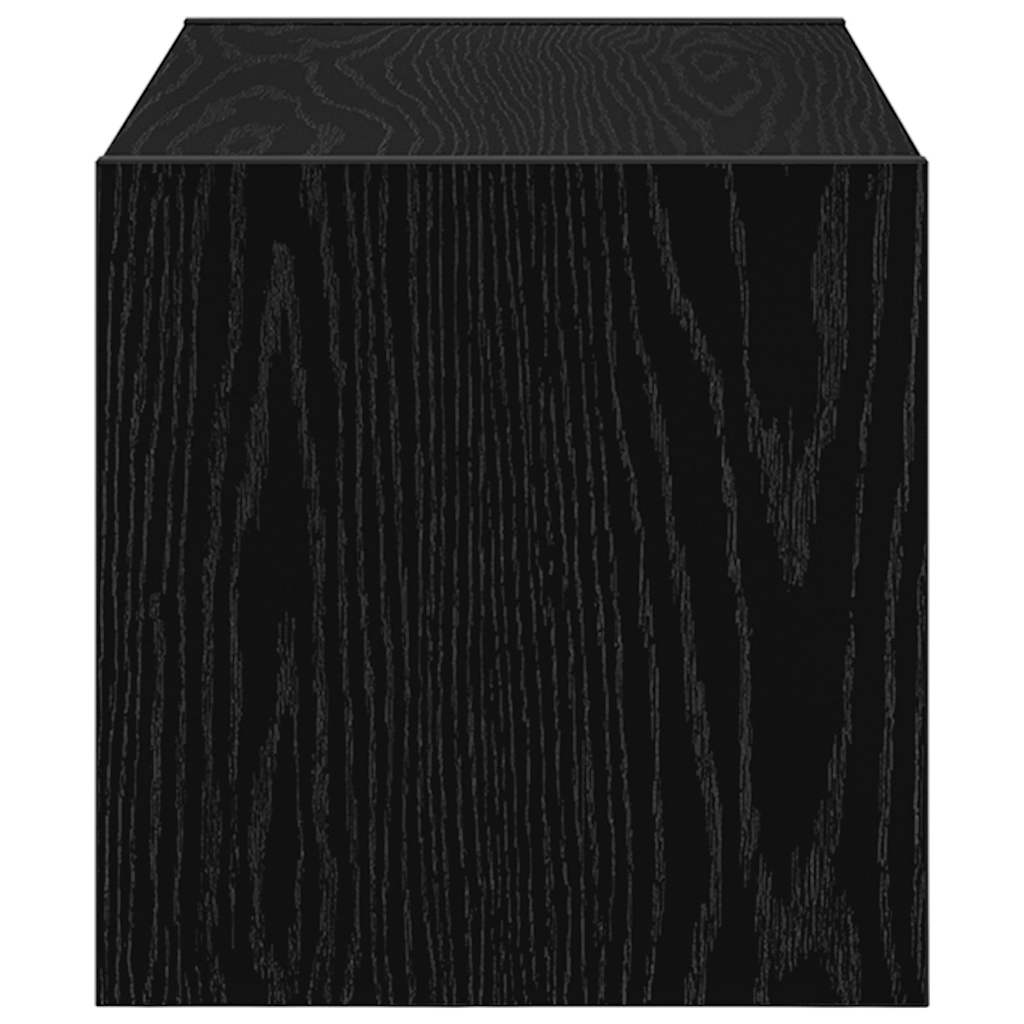 vidaXL Schuhregal Stapelbar Schwarze Eiche 60x30x30,5 cm