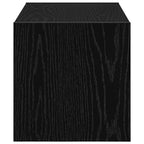 vidaXL Schuhregal Stapelbar Schwarze Eiche 60x30x30,5 cm