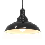 vidaXL Pendelleuchte Höhenverstellbar E27 Schwarz Glänzend Ø 31 cm