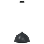 vidaXL Pendelleuchten 2 Stk. Höhenverstellbar E27 Schwarz Ø30cm Metall