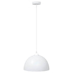 vidaXL Pendelleuchten 2 Stk. Höhenverstellbar E27 Weiß Ø 30 cm Metall