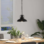 vidaXL Pendelleuchte E27 Schwarz Ø 31 cm Eisen