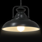 vidaXL Pendelleuchte E27 Schwarz Ø 31 cm Eisen