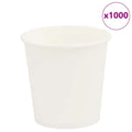 vidaXL Pappbecher 1000 Stk. 4oz 100ml Weiß