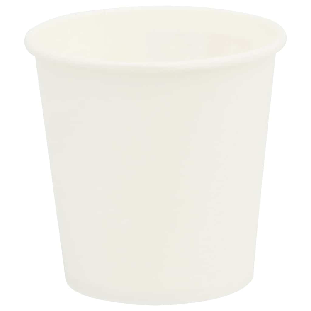 vidaXL Pappbecher 1000 Stk. 4oz 100ml Weiß