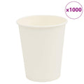 vidaXL Pappbecher 1000 Stk. 8oz 200ml Weiß