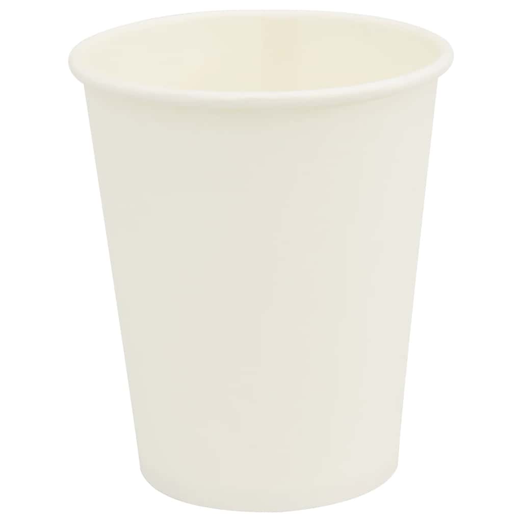 vidaXL Pappbecher 1000 Stk. 8oz 200ml Weiß