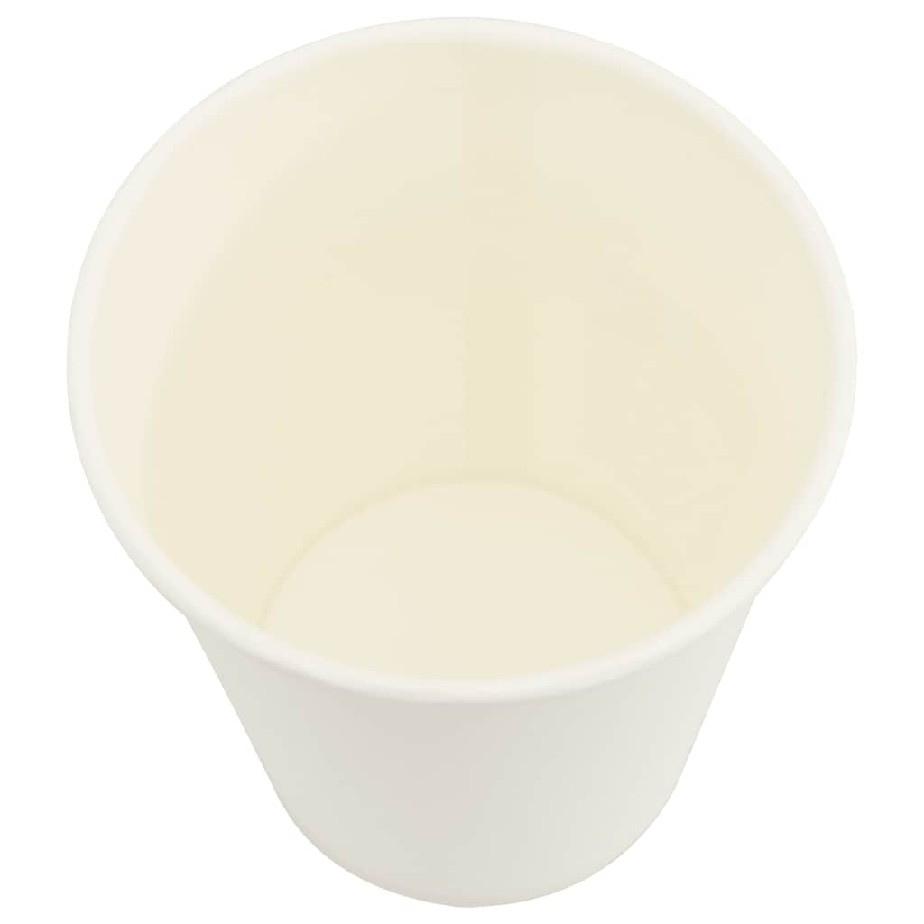 vidaXL Pappbecher 1000 Stk. 8oz 200ml Weiß