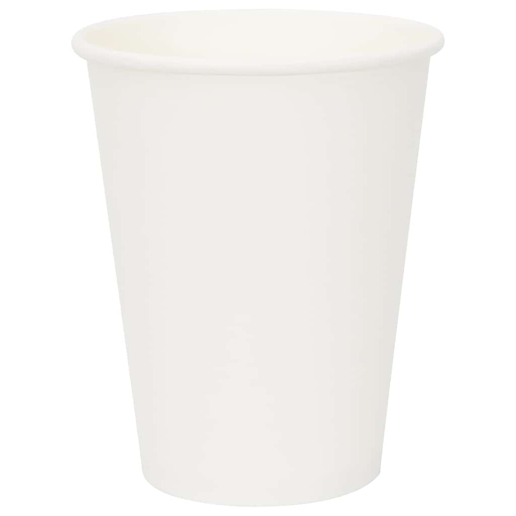 vidaXL Pappbecher 1000 Stk. 12oz 300ml Weiß