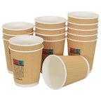 vidaXL Pappbecher 500 Stk. 8oz 200ml Braun