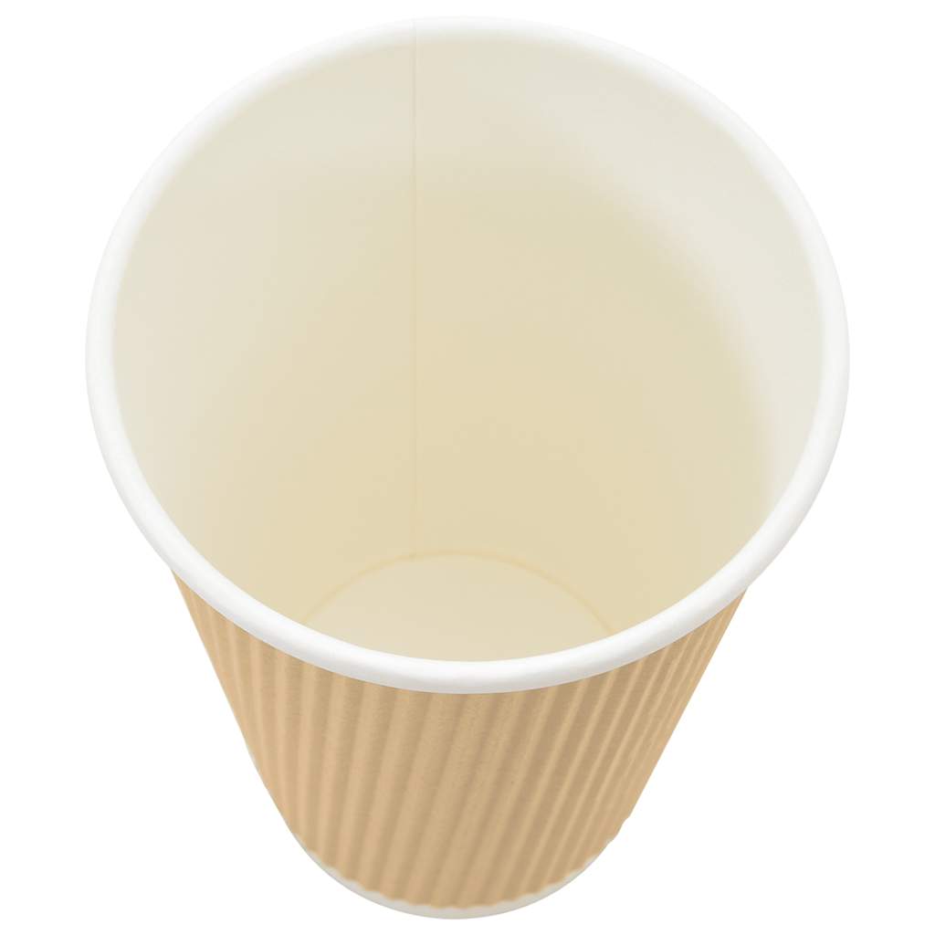 vidaXL Pappbecher 500 Stk. 16oz 400ml Braun