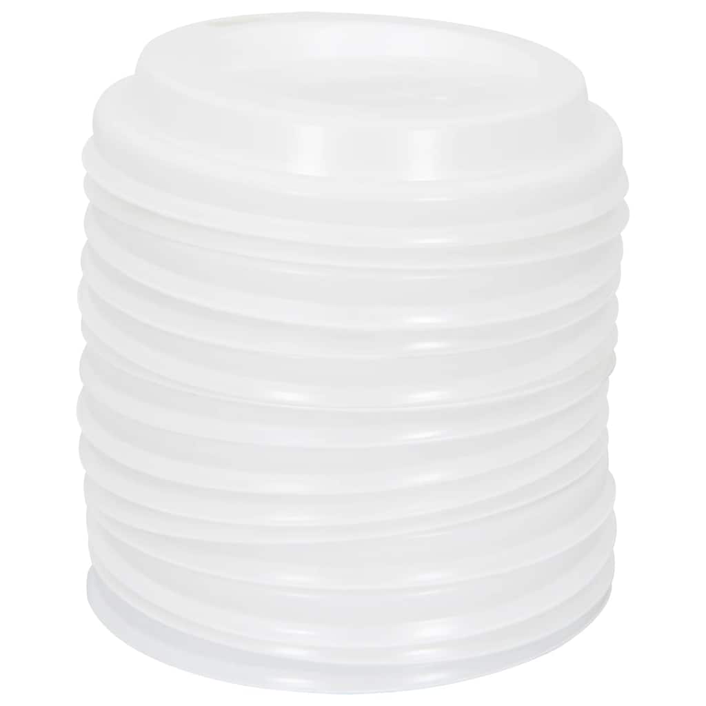 vidaXL Deckel für Pappbecher Ø60 mm 4oz 1000 Stk. Weiß Kunststoff
