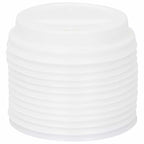 vidaXL Deckel für Pappbecher Ø80 mm 8oz 1000 Stk. Weiß Kunststoff