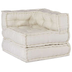 vidaXL Modulares Sofaelement Creme 70x70x54 cm Stoff