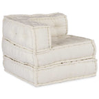 vidaXL Modulares Sofaelement Creme 70x70x54 cm Stoff