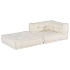 vidaXL Modulares Sofaelement Creme 70x70x54 cm Stoff