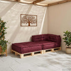 vidaXL Modulares Sofaelement Kastanienbraun 70x70x54 cm Stoff