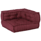vidaXL 2-Sitzer-Modulsofa Kastanienbraun 140x70x36 cm Stoff
