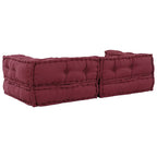 vidaXL 2-Sitzer-Modulsofa Kastanienbraun 140x70x36 cm Stoff