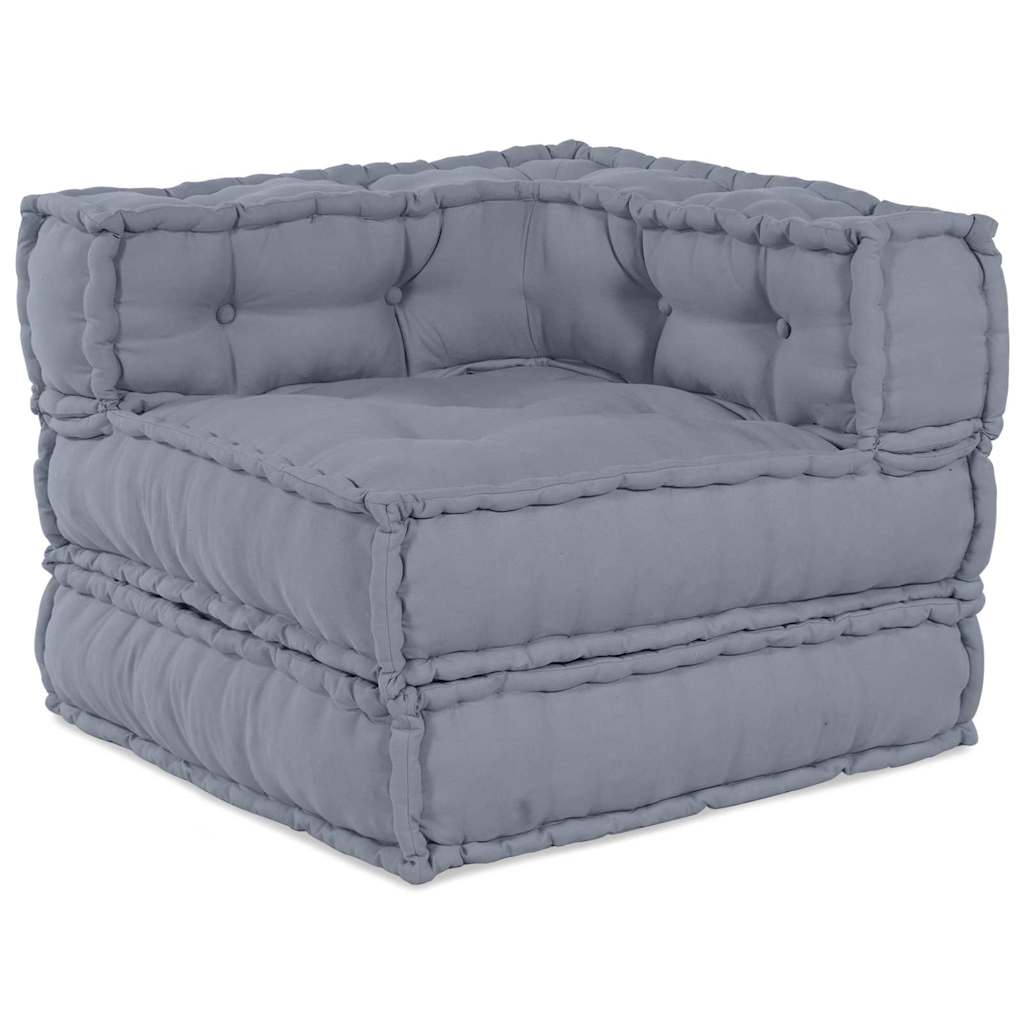 vidaXL Modulare Sofagarnitur Grau 70 x 70 x 56 cm Stoff