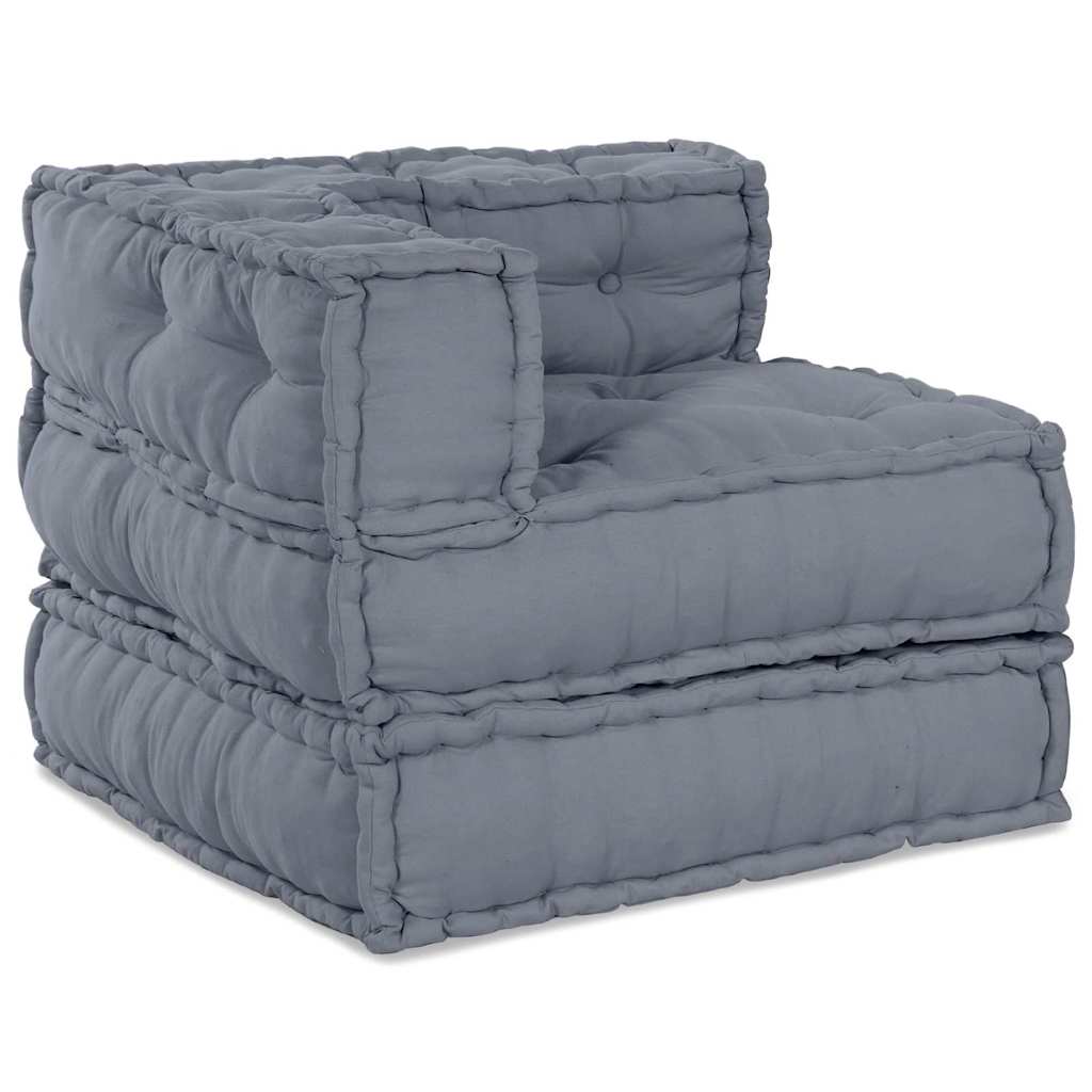 vidaXL Modulare Sofagarnitur Grau 70 x 70 x 56 cm Stoff