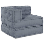 vidaXL Modulare Sofagarnitur Grau 70 x 70 x 56 cm Stoff