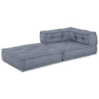 vidaXL Modulare Sofagarnitur Grau 70 x 70 x 56 cm Stoff
