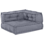 vidaXL Modulare Sofagarnitur Grau 70 x 70 x 56 cm Stoff