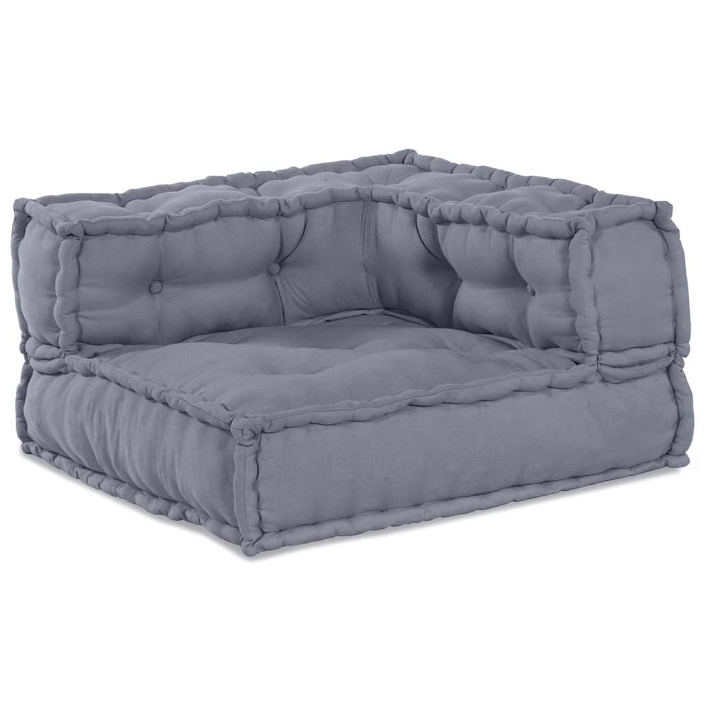 vidaXL Modulare Sofagarnitur Grau 70 x 70 x 56 cm Stoff