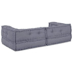 vidaXL Modulare Sofagarnitur 3 pcs Grau 140 x 70 x 36 cm Stoff