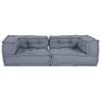vidaXL Modulare Sofagarnitur 3 pcs Grau 140 x 70 x 36 cm Stoff