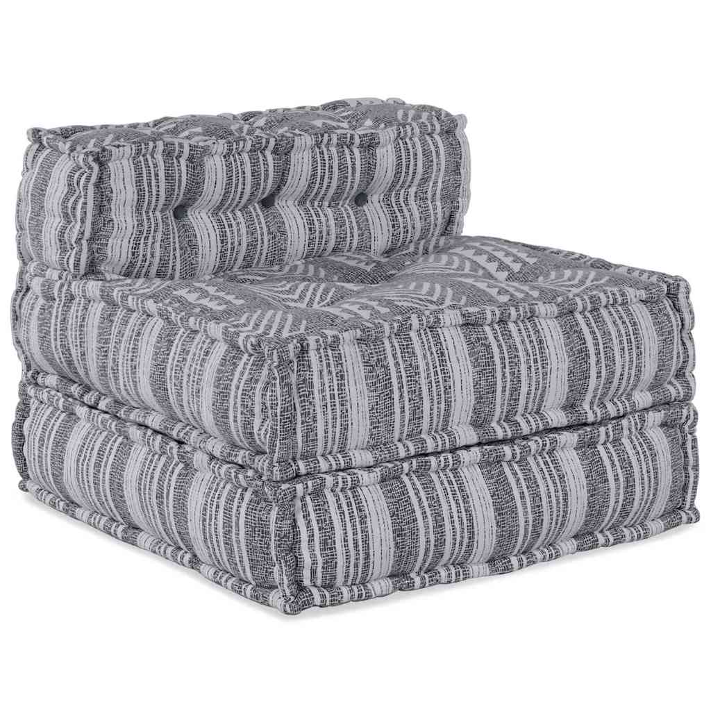 vidaXL Modulare Sofagarnitur Grau Druck 70 x 70 x 56 cm Stoff