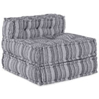 vidaXL Modulare Sofagarnitur Grau Druck 70 x 70 x 56 cm Stoff